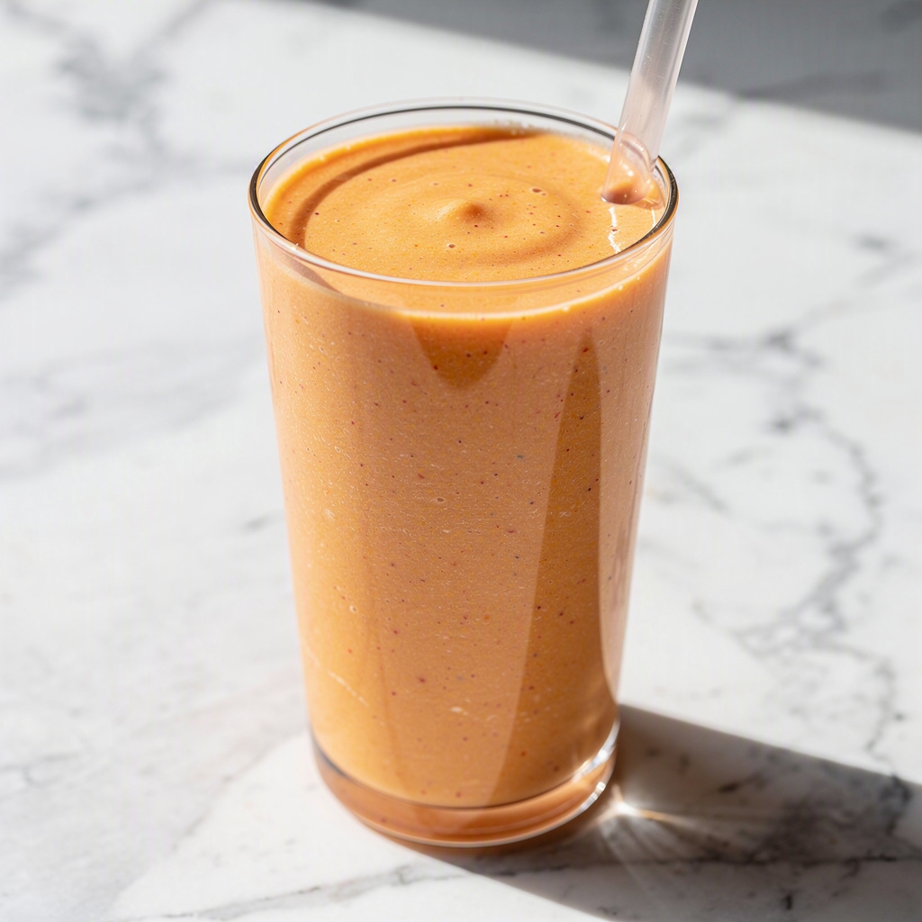 Vegan Peach–Spinach Smoothie