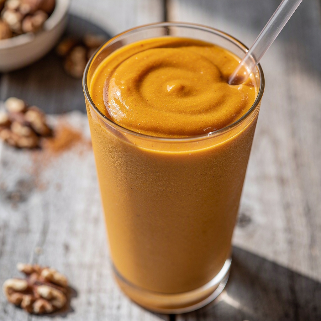 Vegan Pumpkin Pie Protein–Fiber Smoothie