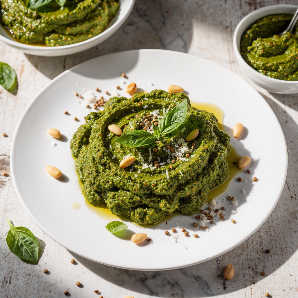 Fenugreek Basil Pesto