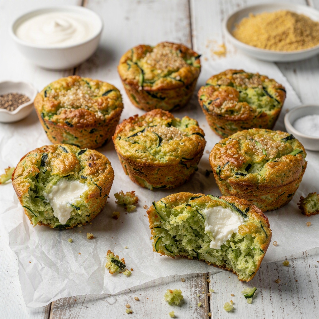 Quinoa Zucchini Frittata Muffins