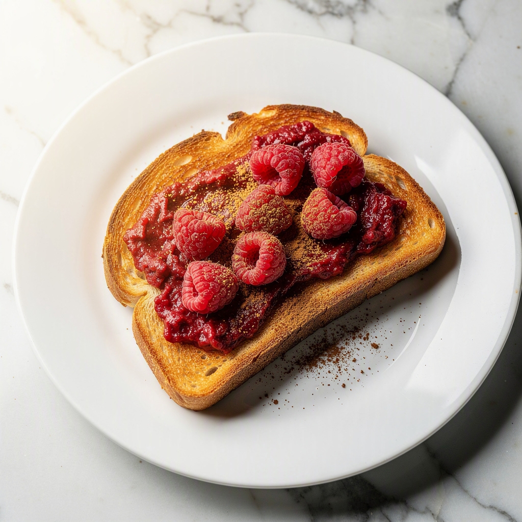 Raspberry Sourdough Toast
